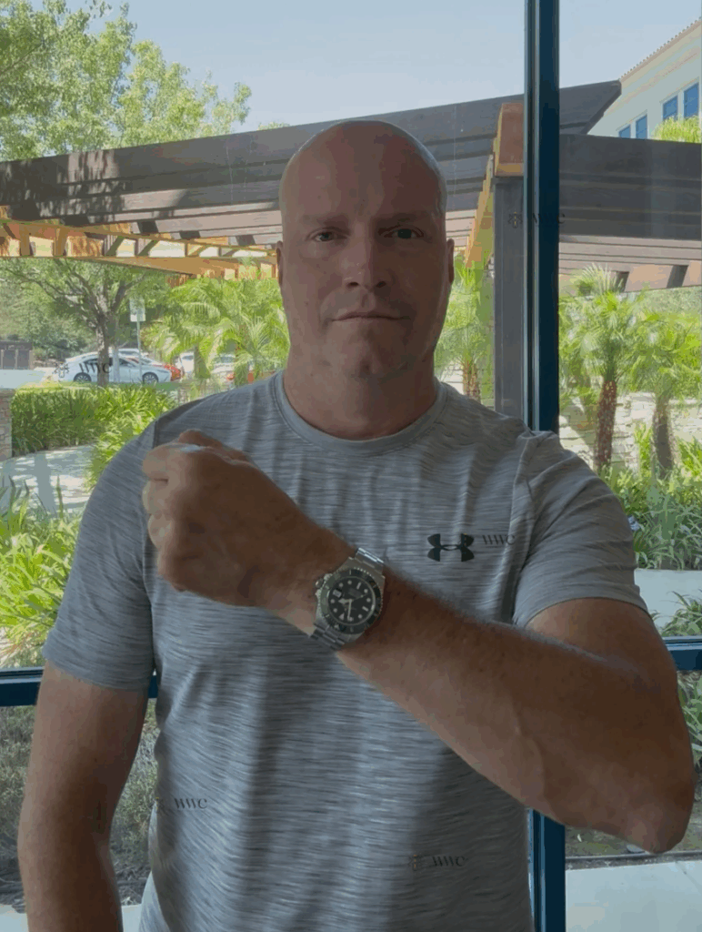 GREGORY LEWANDOWSKI, winner of the Submariner Date Starbucks