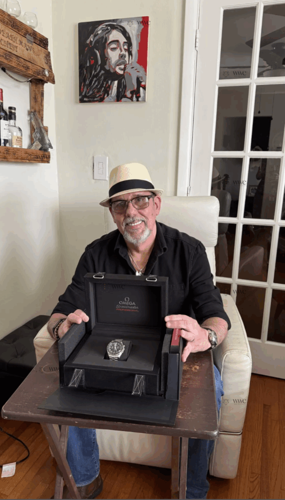 Joaquin Bas, winner of the Omega Speedmaster Moonwatch