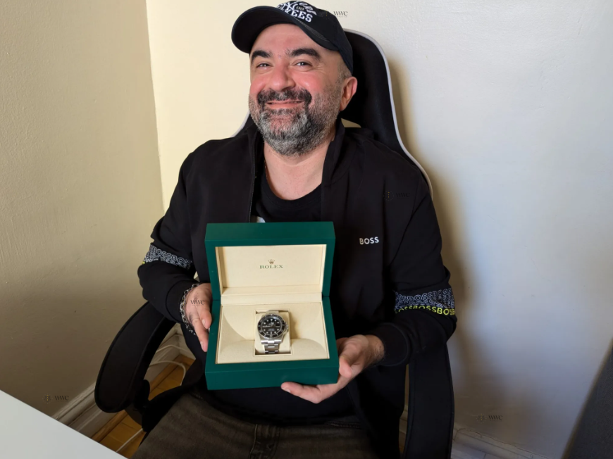 Khalid Ahmadov , winner of the Rolex Submariner Date