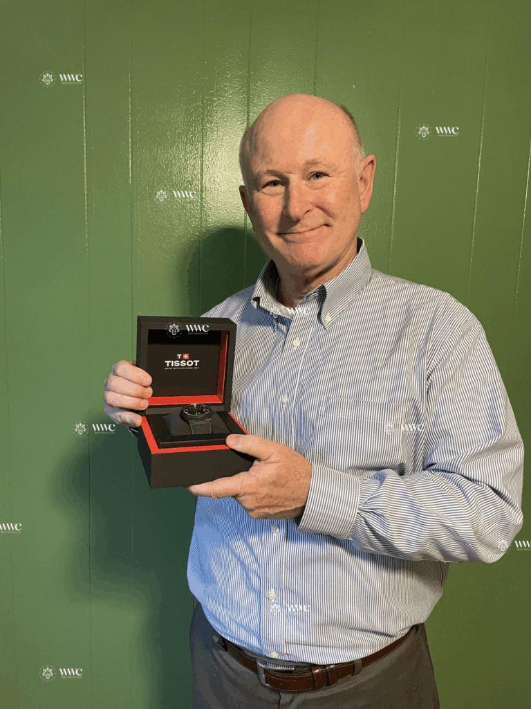 Robert Nelson, winner of the Tissot PRX Carbon