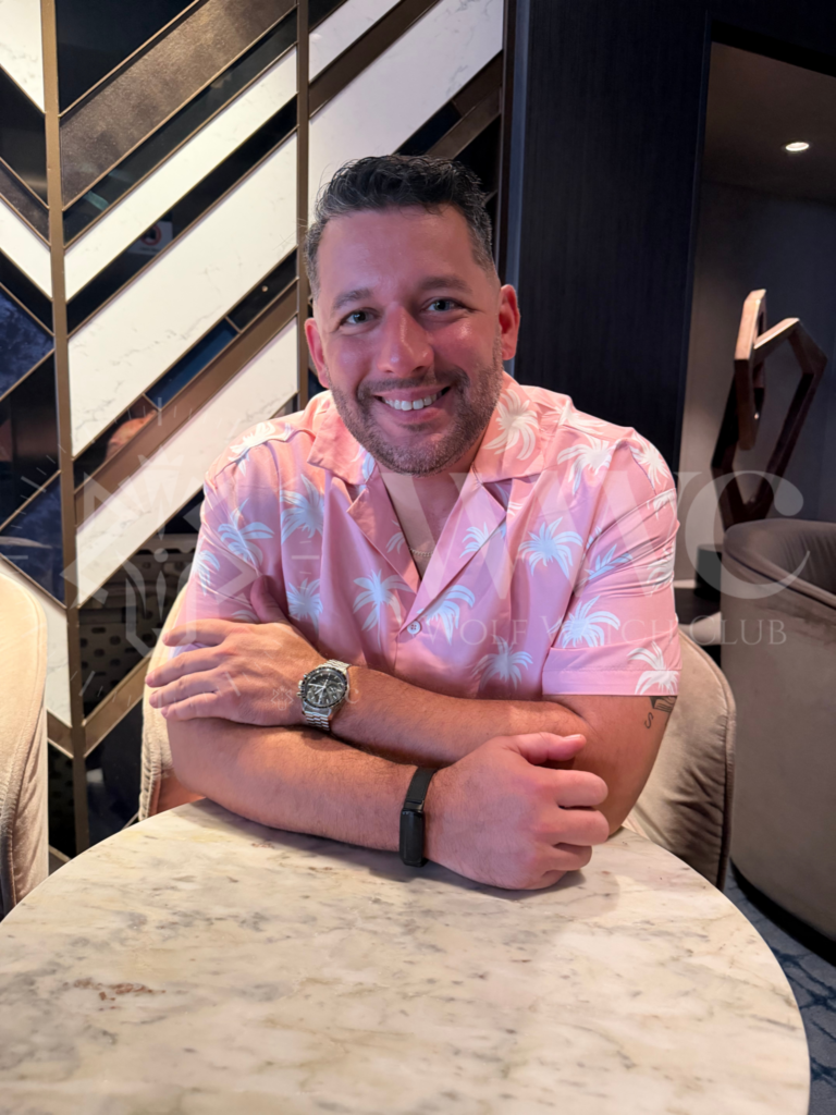 Marc Buccini, winner of the Omega Speedmaster Hesalite
