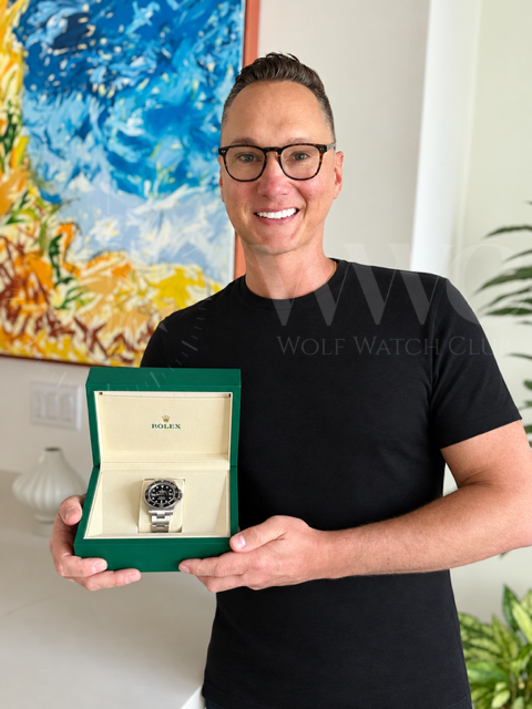 Matthew Price, winner of the Rolex Submariner No-Date